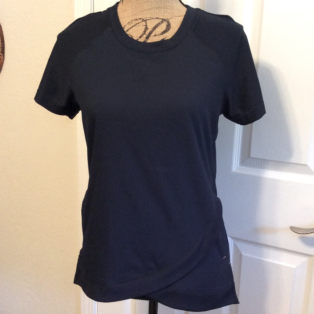 Koi Lite navy blue Santa Monica slim fit nurse medical scrubs top XS